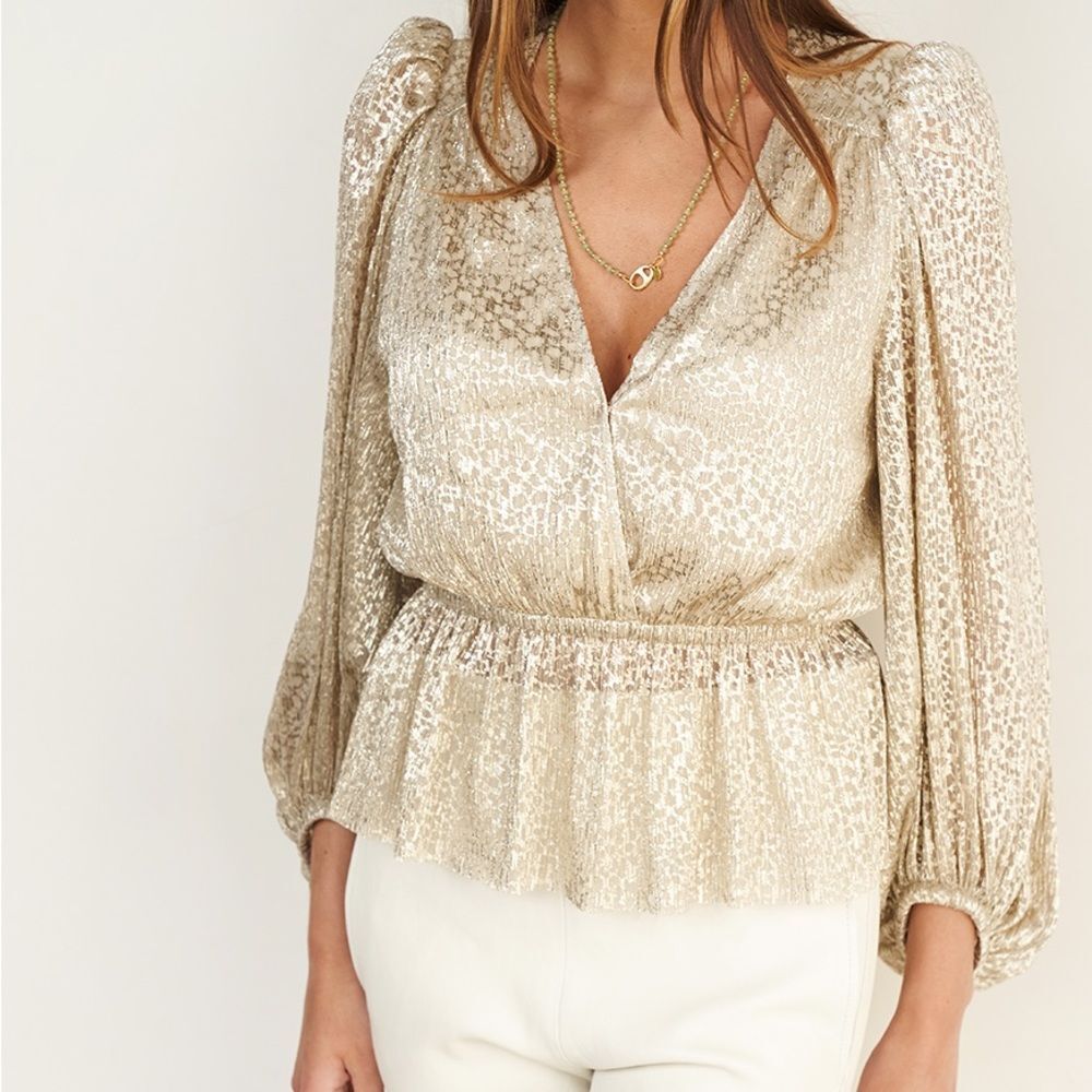 ba&sh | Caitlin Top in champagne color NWOT